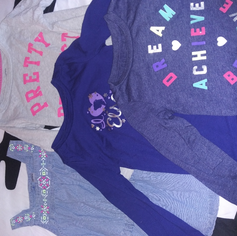 Lot four size 4t tops girls